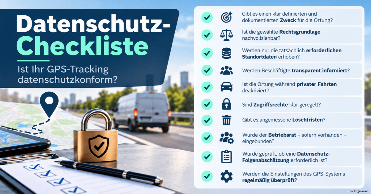 GPS-Tracking im Firmenwagen – Darstellung der Fahrzeugortung mittels GPS