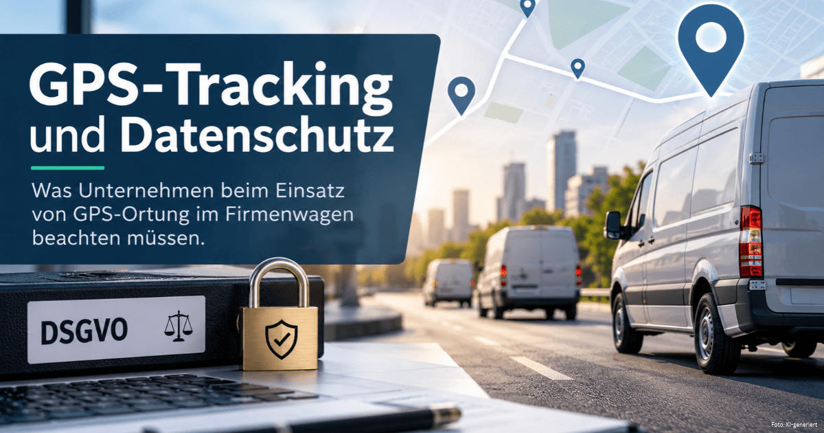 GPS-TRacking im Firmenwagen - Darstellung der Fahrzeugortung mittels GPS.